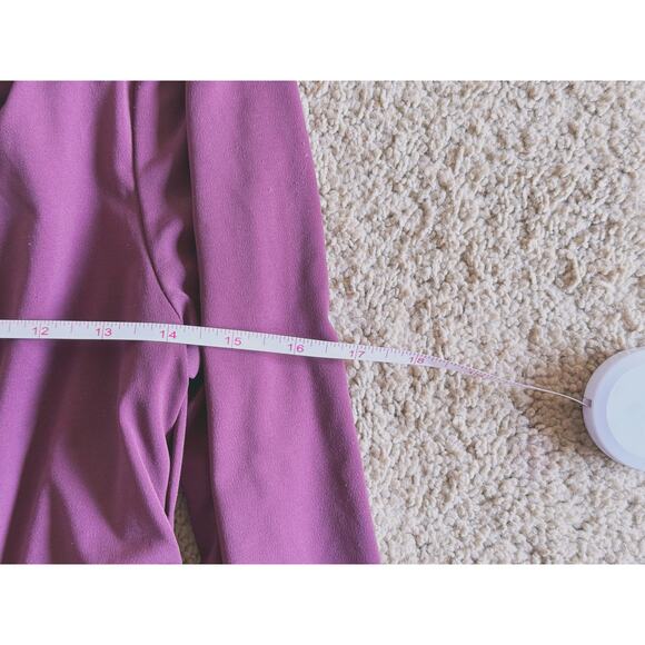 Abercrombie & Fitch Crepe Asymmetrical One-Shoulder Bodysuit Large Burgundy Fall - Picture 9 of 12